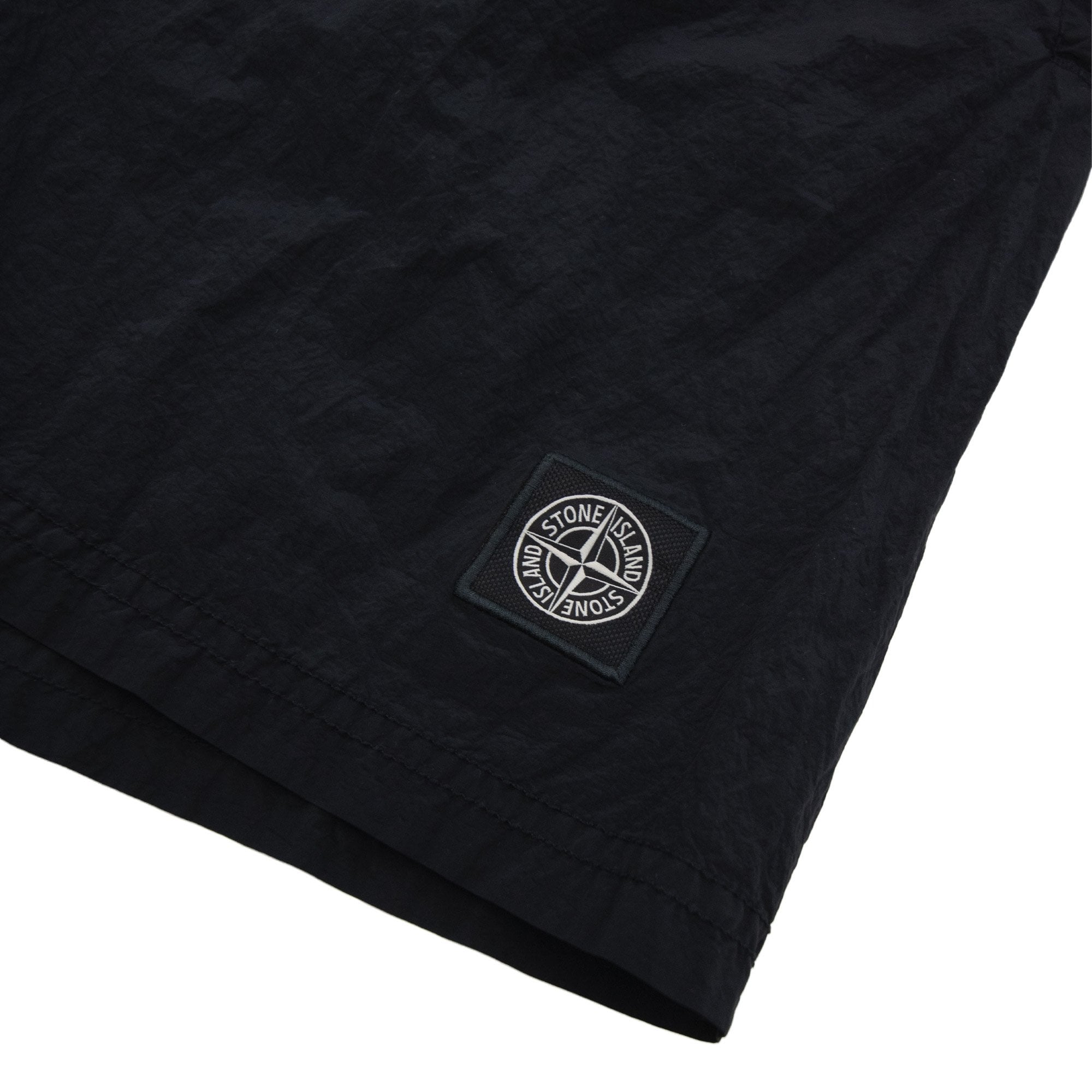 Stone Island B100009 Nylon Metal Mid Length Swim Trunks Black V0029