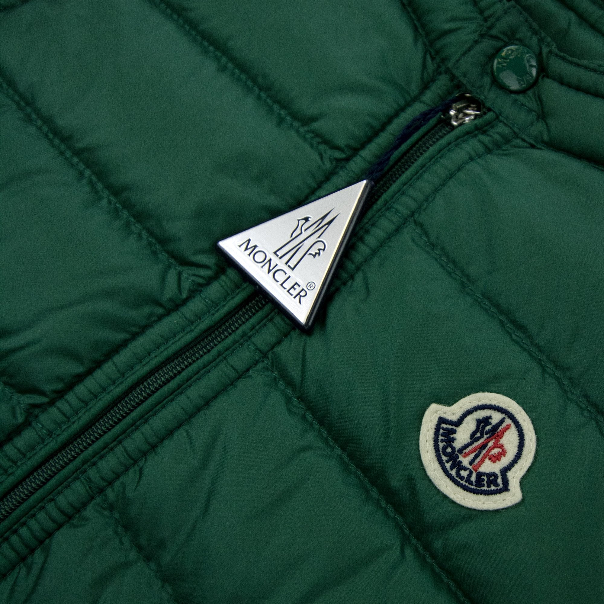 Moncler Junior Gui Down Gilet Emerald Green 84l