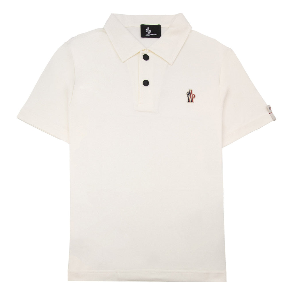 Moncler Grenoble Piquet Polo White 034