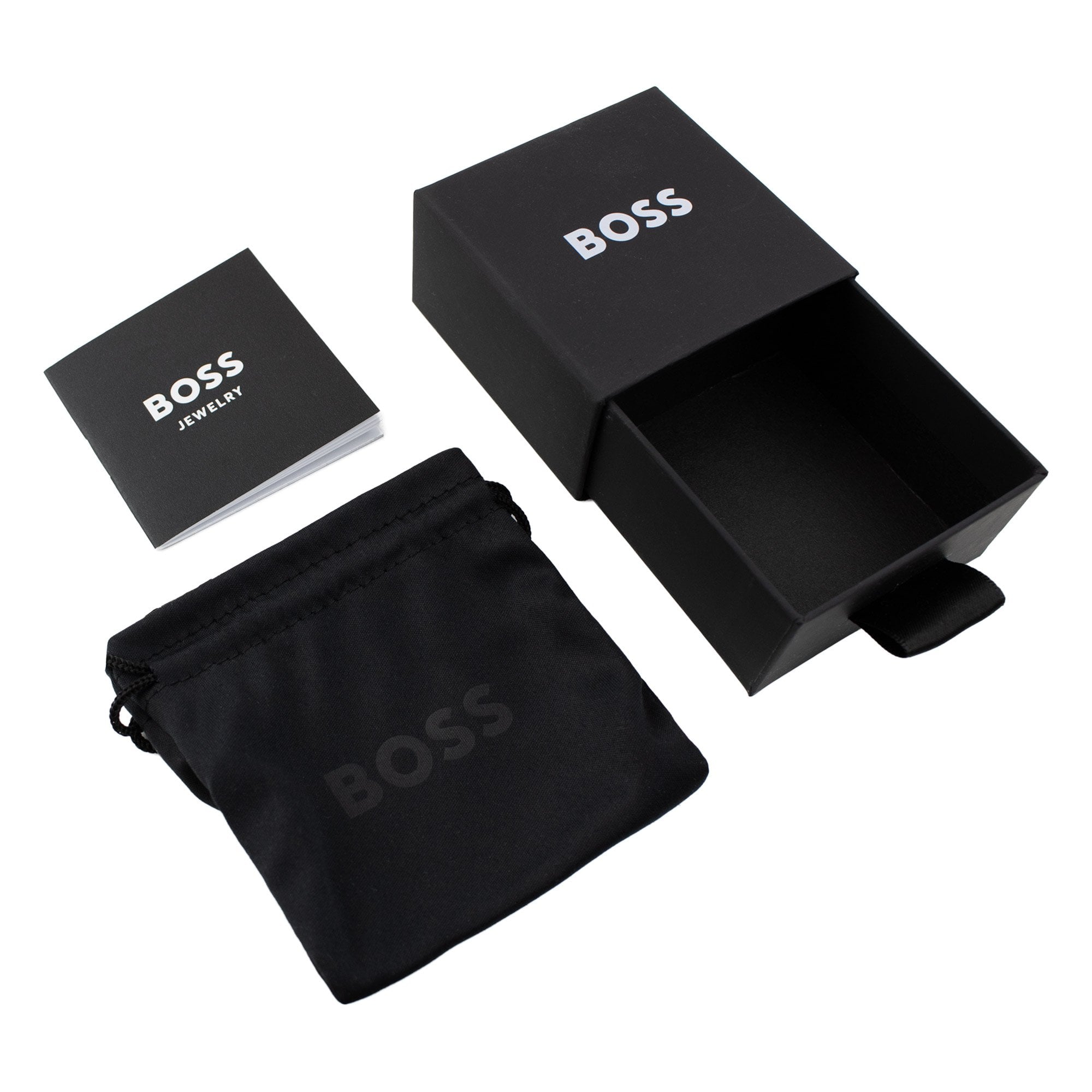 Hugo Boss Yann Stainless Steel Circle Earrings Silver
