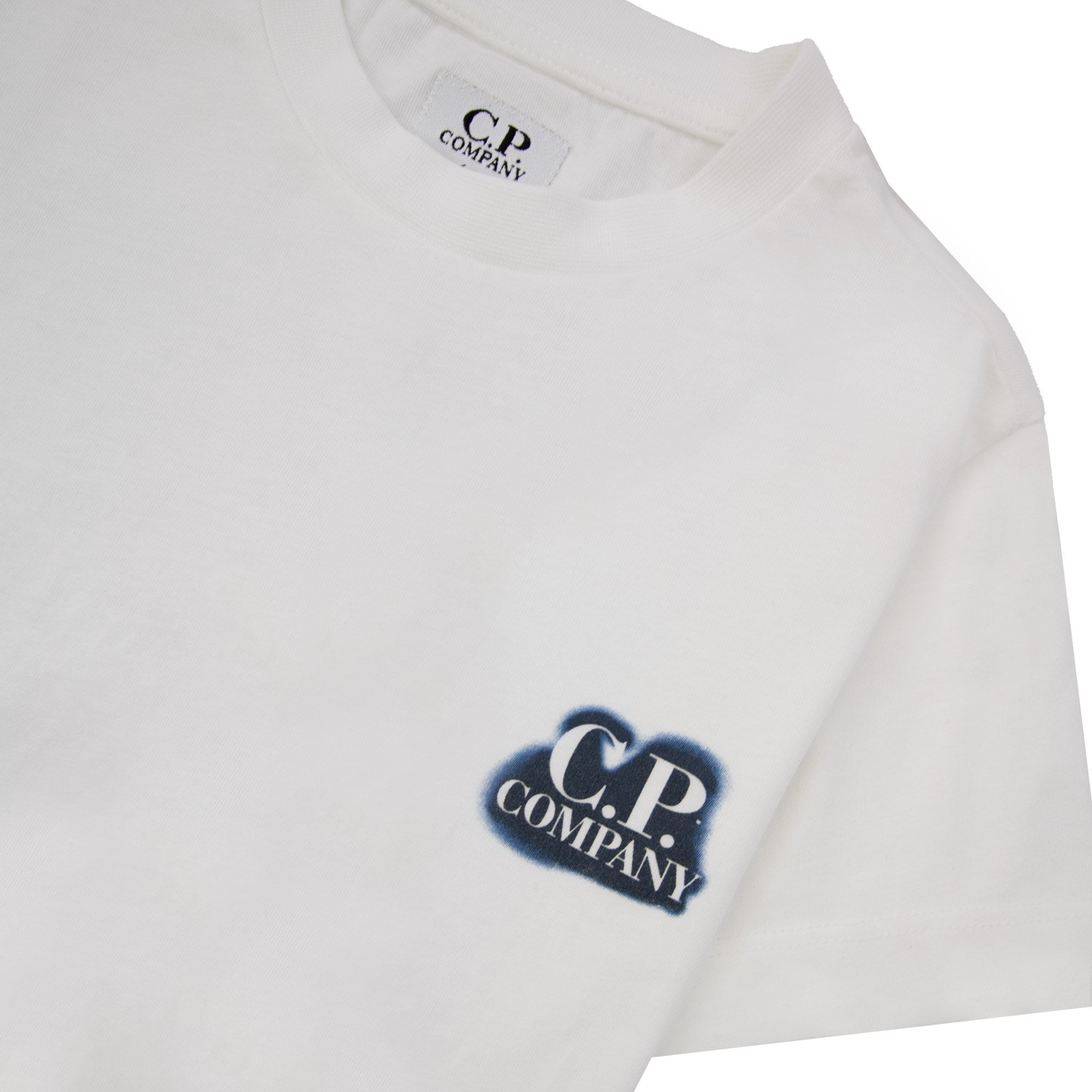 Cp Company Undersixteen 30/1 Artisanal Prints T Shirt White 103