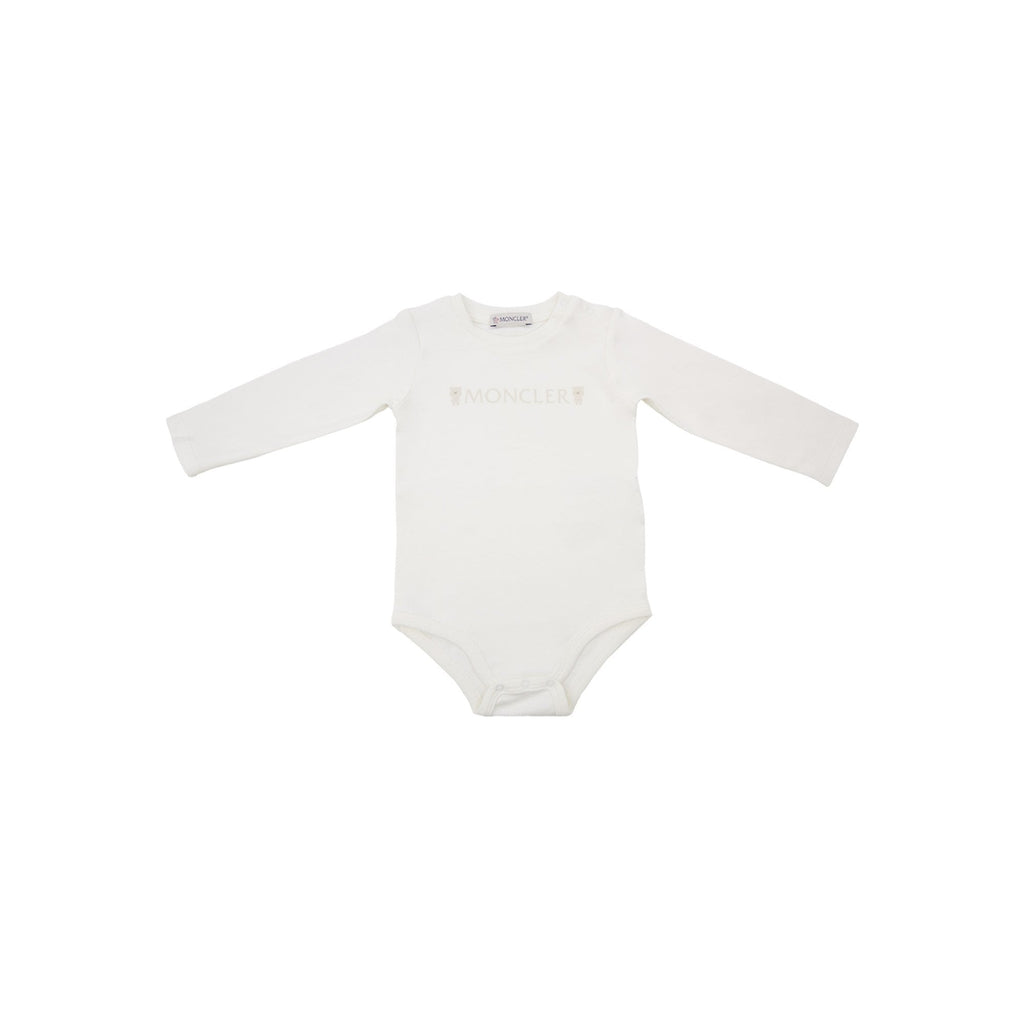 Moncler Junior Teddy Bear Logo Cotton Set White F02