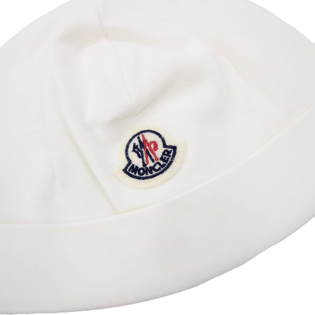 Moncler Junior Teddy Bear Logo Cotton Set White F02