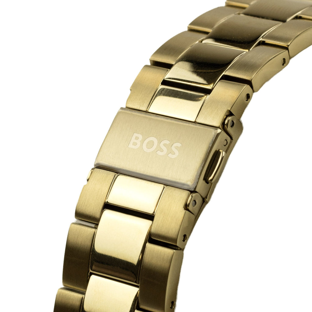 Hugo Boss Lux Troper Gold Tone Chronograph Watch Gold