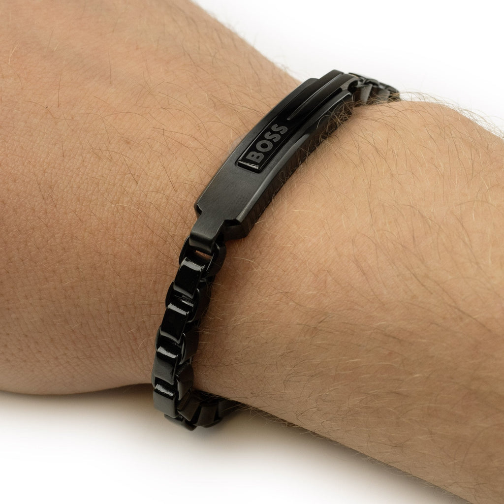 Hugo Boss Orlado Black Chain Bracelet Black