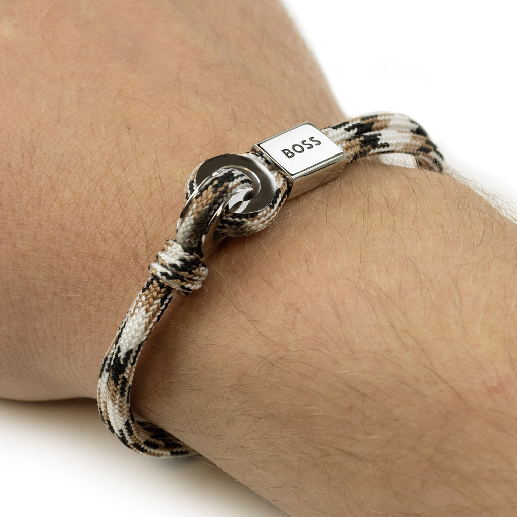 Hugo Boss Thad Sport Cord Bracelet Multi