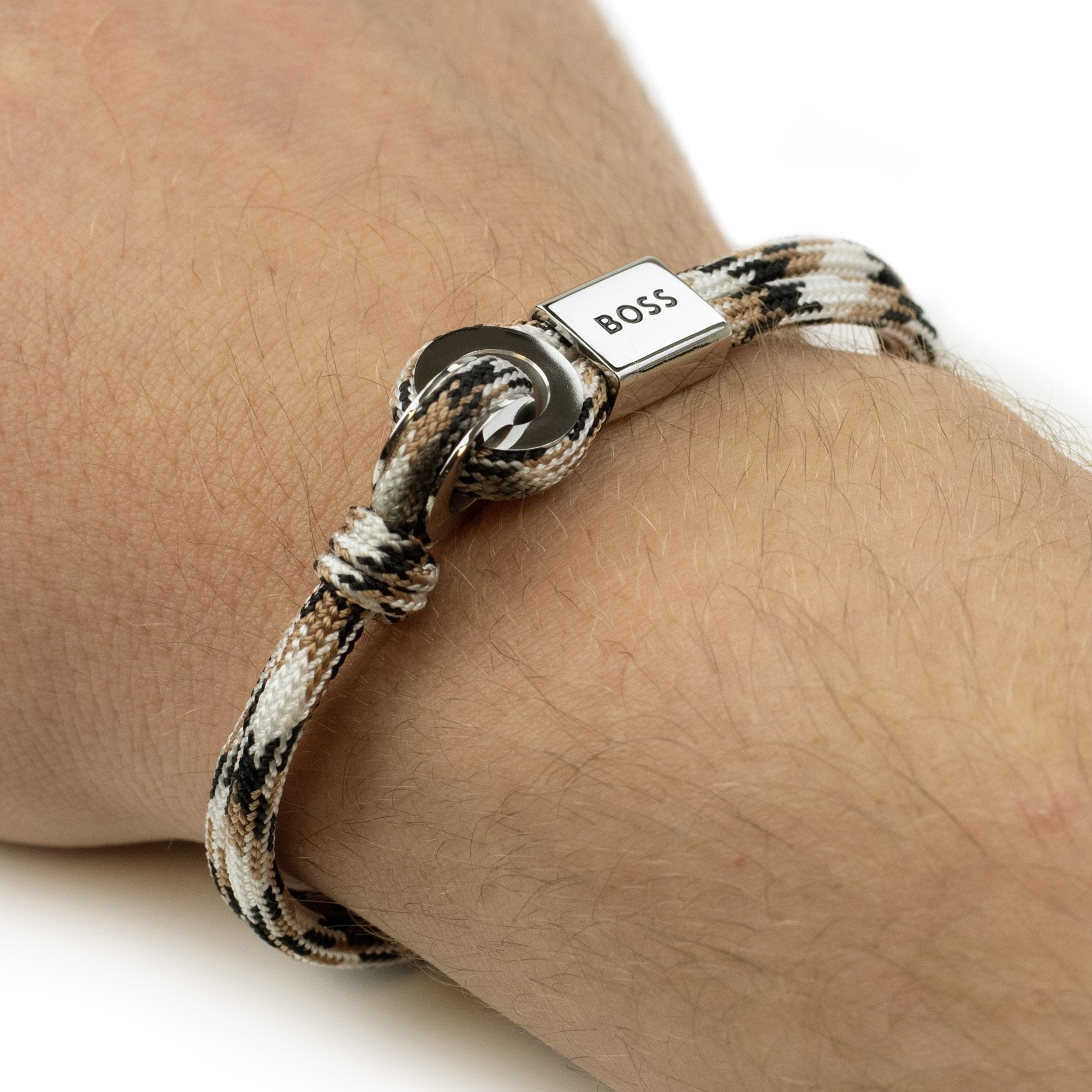 Hugo Boss Thad Sport Cord Bracelet Multi