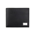 Dolce & Gabbana Metal Logo Calfskin Leather Wallet Black