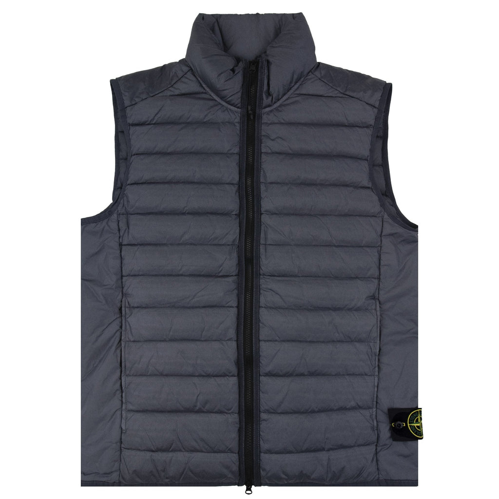 Stone Island G100007 Loom Woven Chambers Gilet Blue V0024