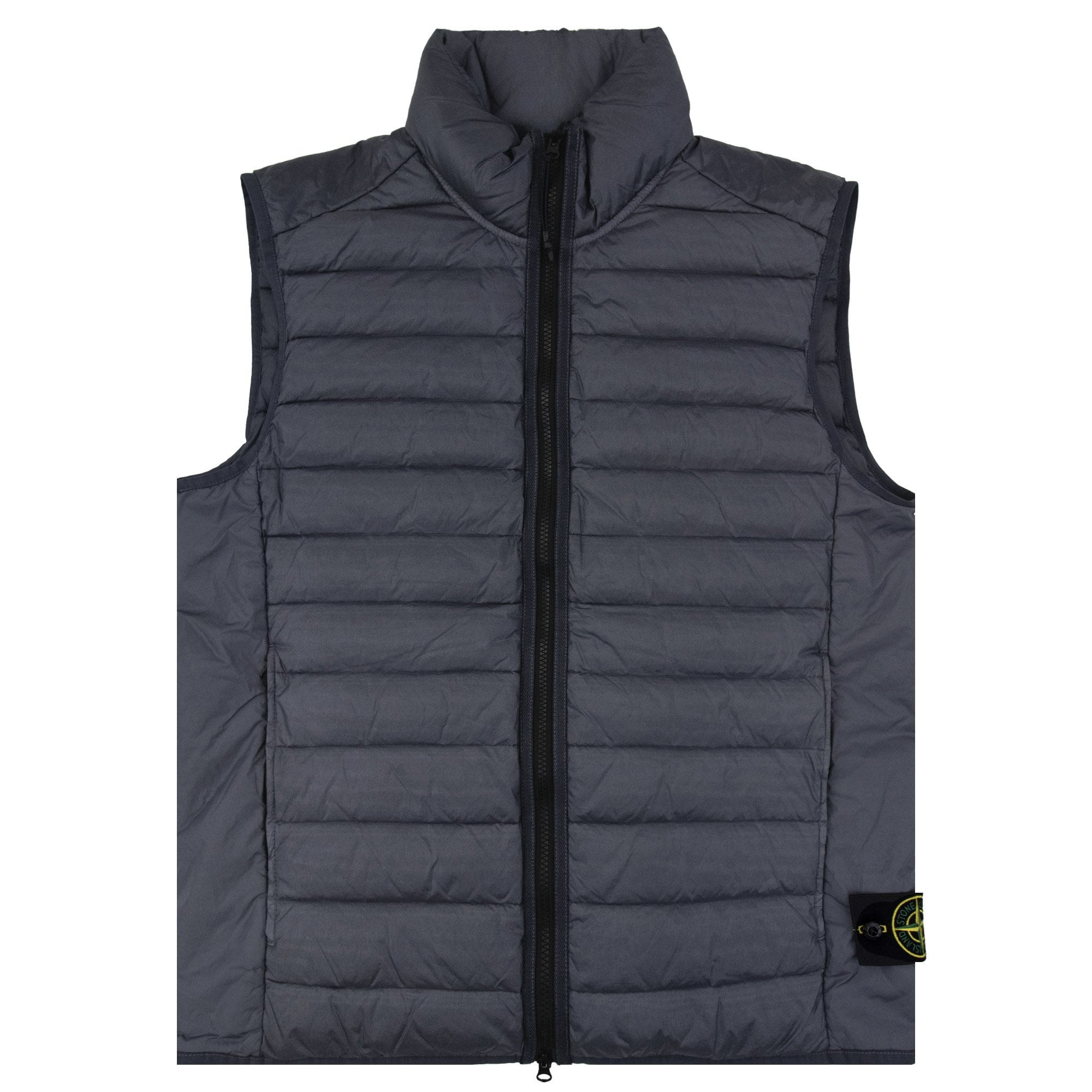 Stone Island G100007 Loom Woven Chambers Gilet Blue V0024