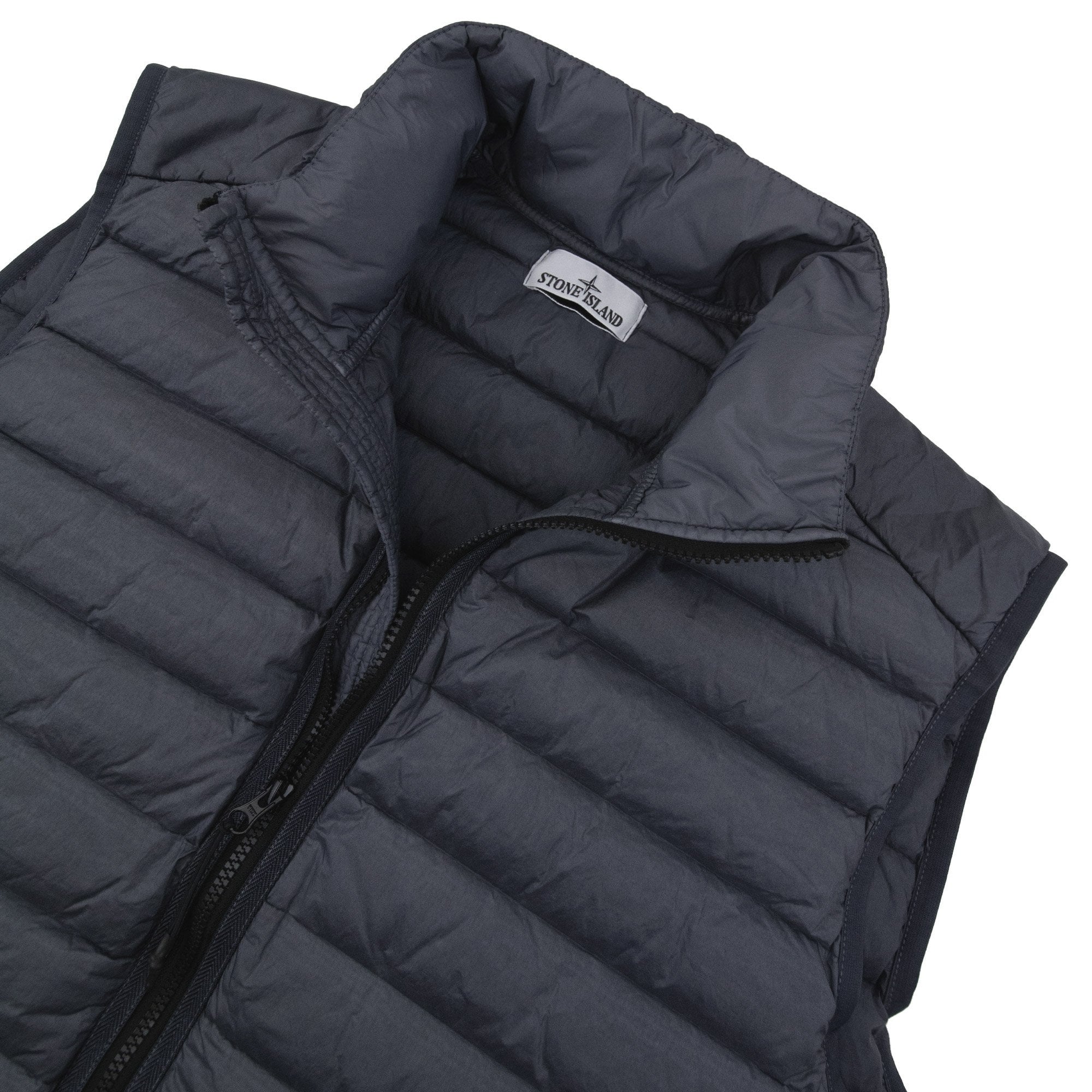 Stone Island G100007 Loom Woven Chambers Gilet Blue V0024