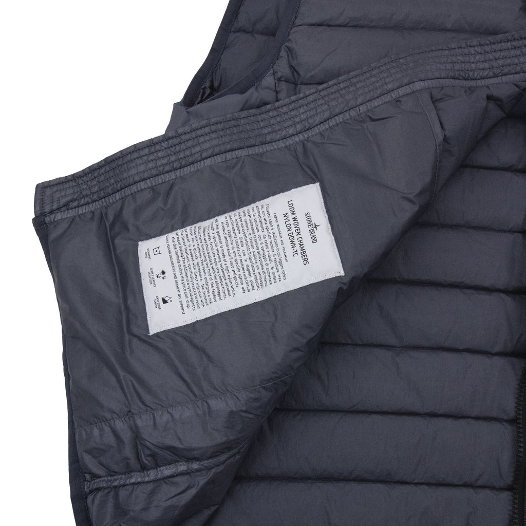 Stone Island G100007 Loom Woven Chambers Gilet Blue V0024