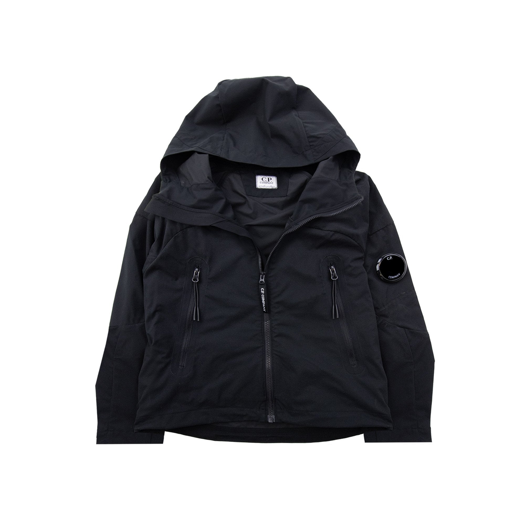 Cp Company Undersixteen U16 Pro Tek Hooded Jacket Black 999