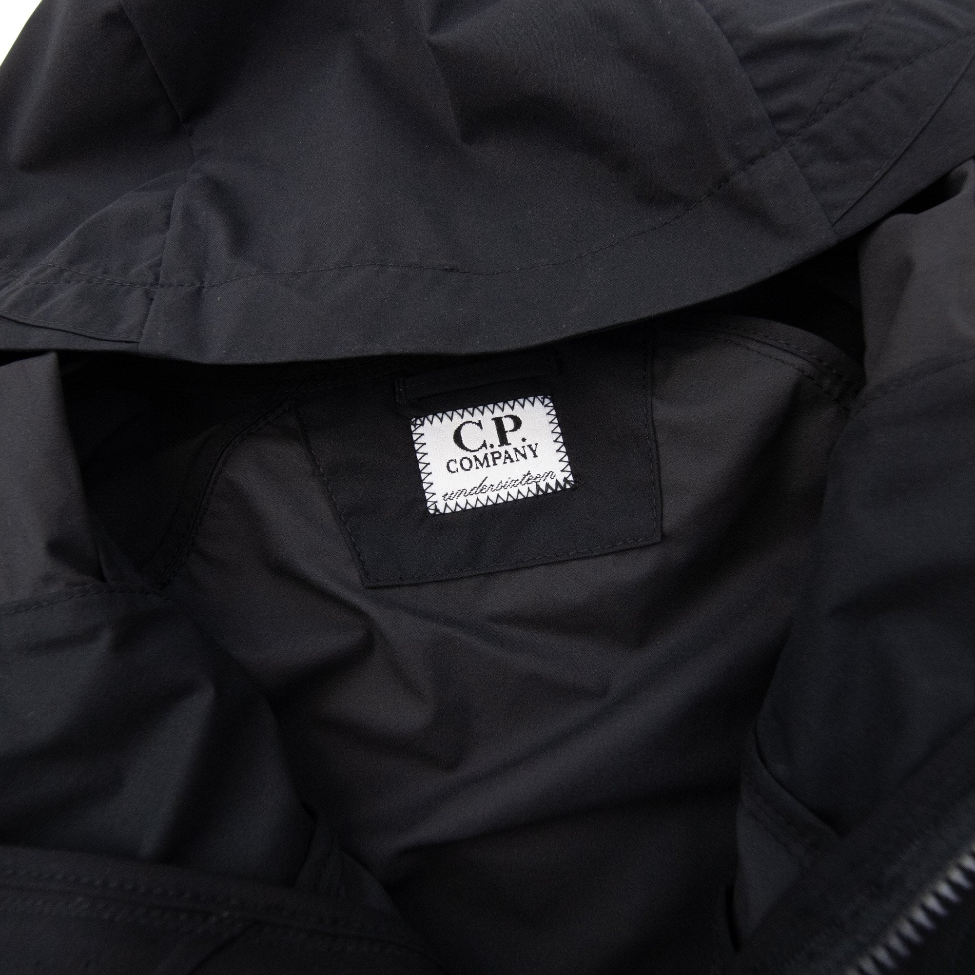 Cp Company Undersixteen U16 Pro Tek Hooded Jacket Black 999