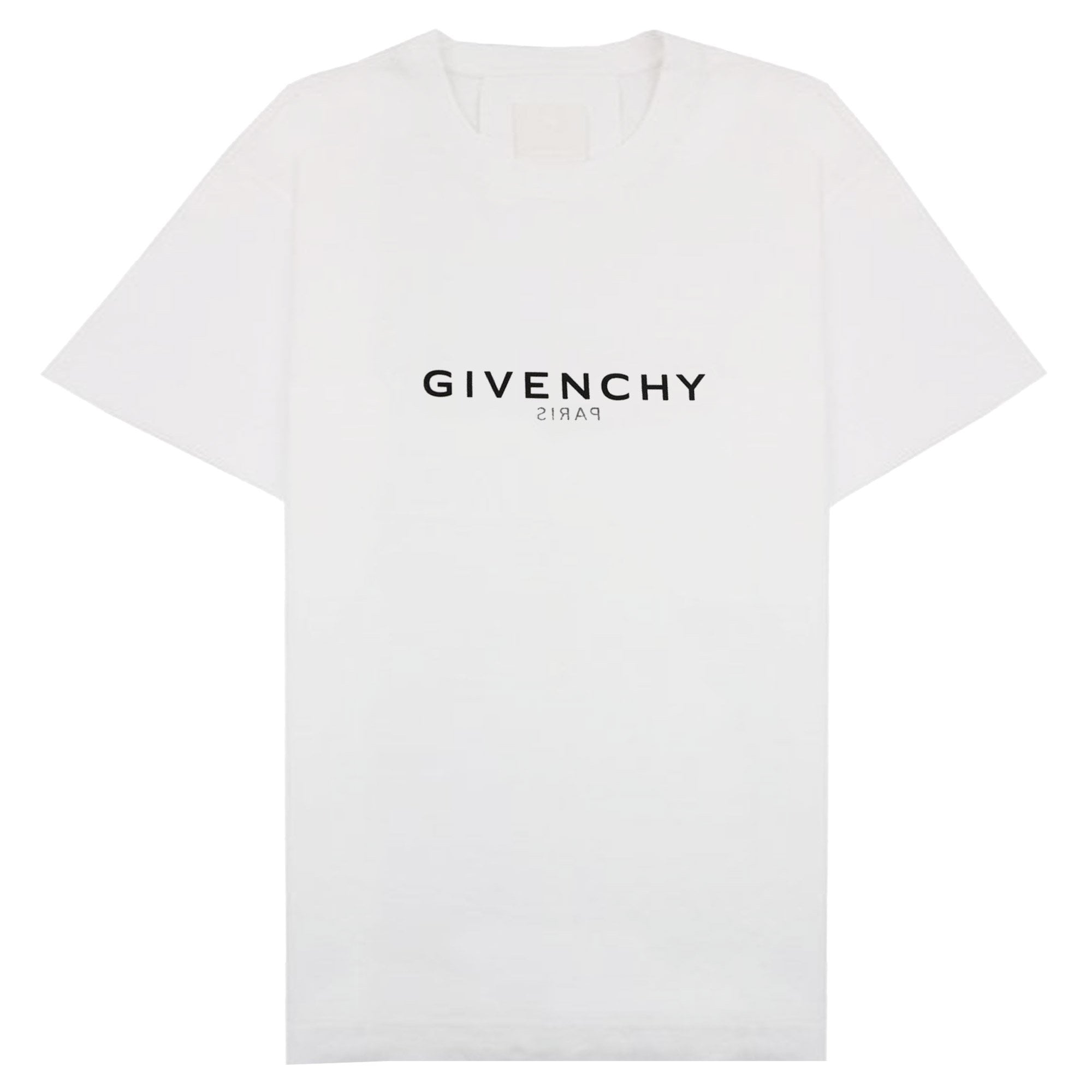 Givenchy Paris Reverse Slim Fit Logo T Shirt White