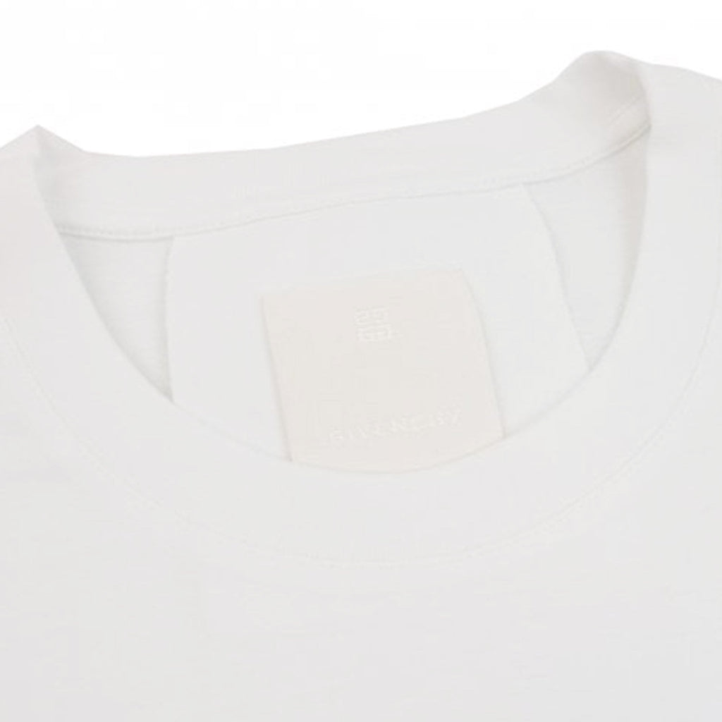 Givenchy Paris Reverse Slim Fit Logo T Shirt White