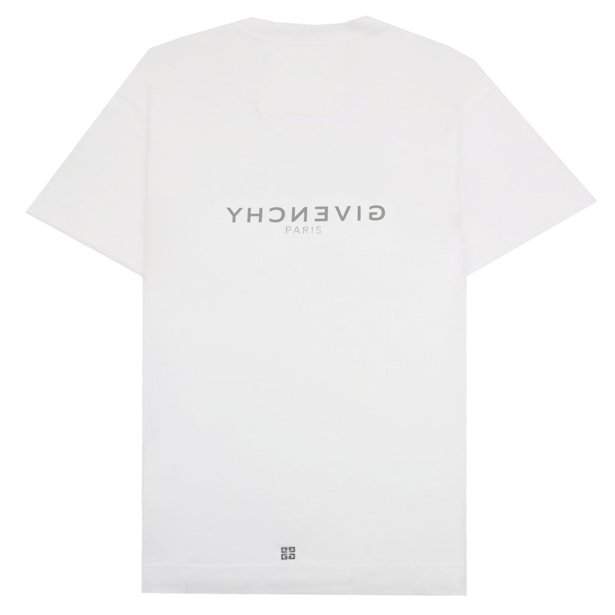 Givenchy Paris Reverse Slim Fit Logo T Shirt White