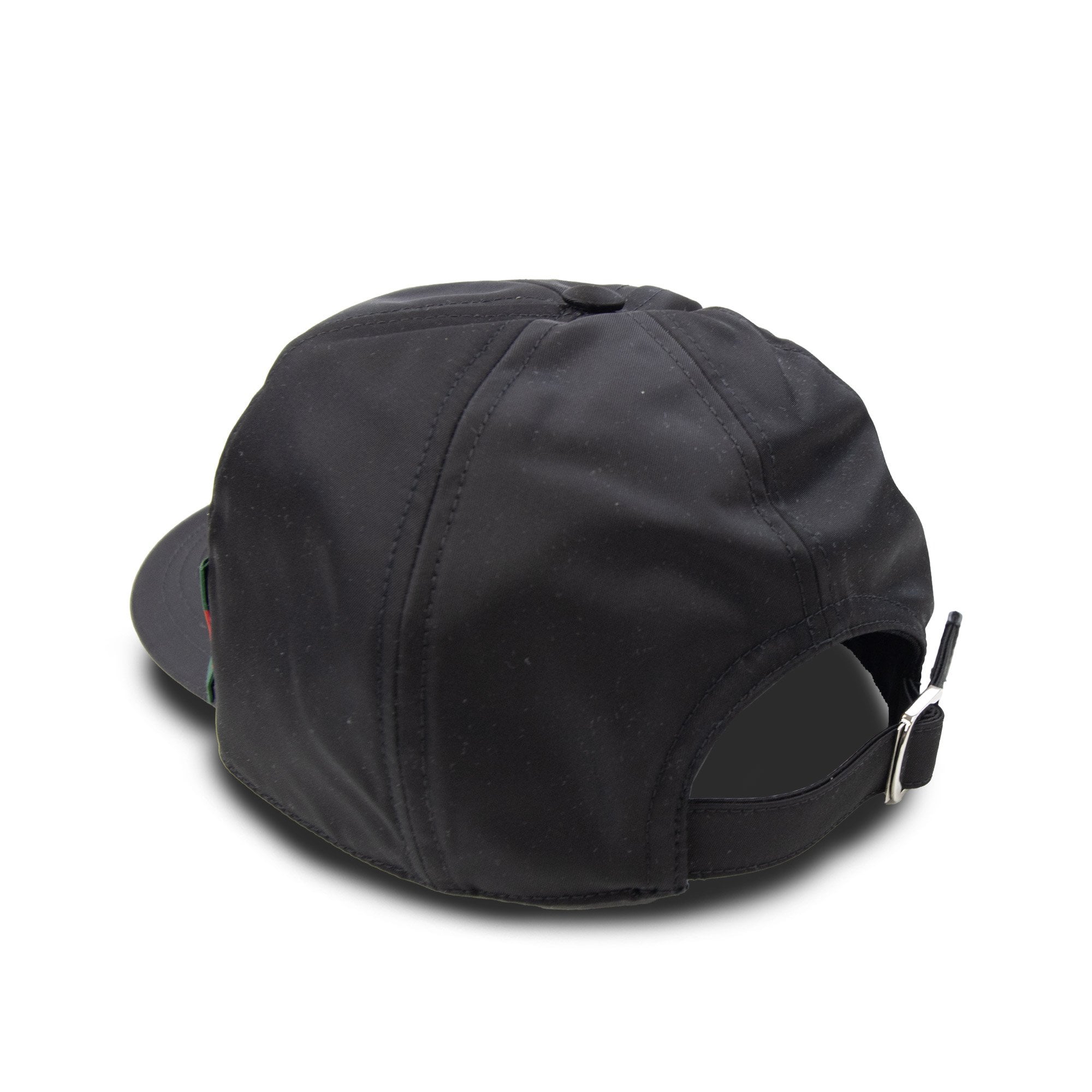 Gucci Nylon Baseball Hat With Gucci Logo Black