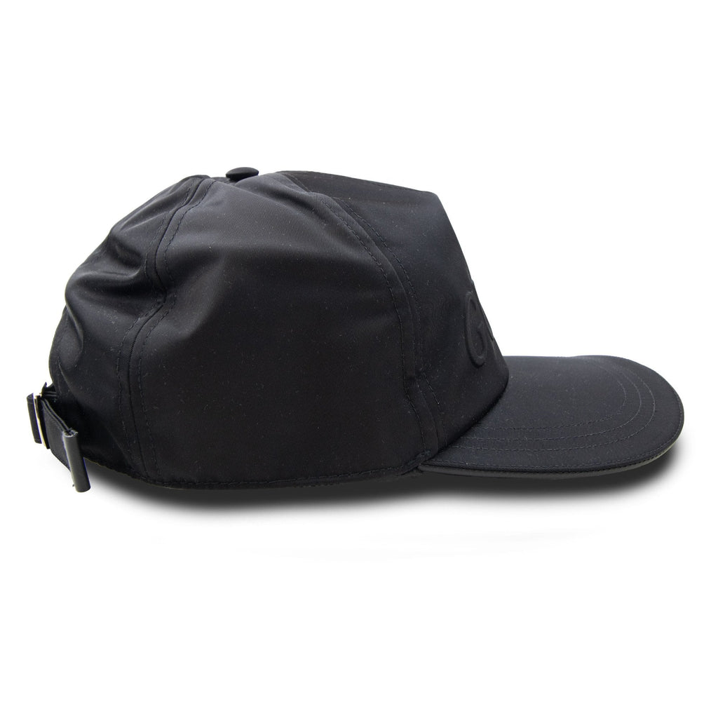 Gucci Nylon Baseball Hat With Gucci Logo Black