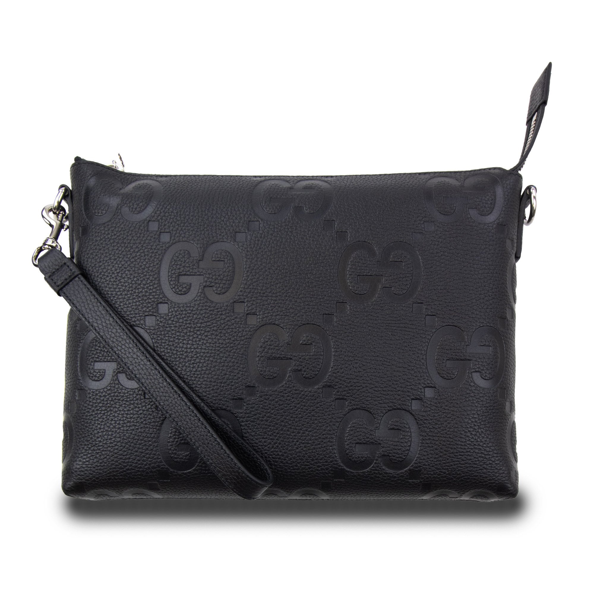 Gucci Gg Jumbo Medium Crossbody Bag Black