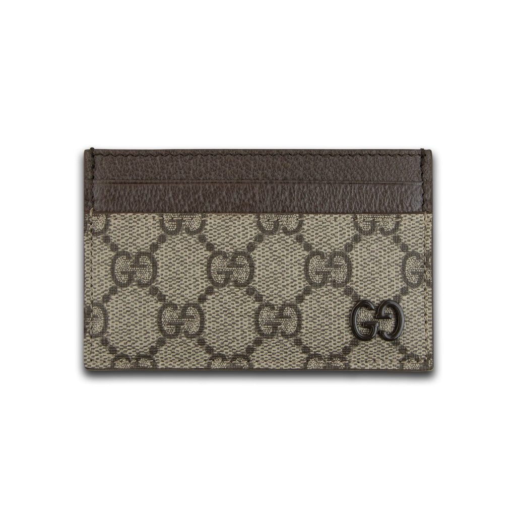 Gucci Bi-color Gg Card Case Beige