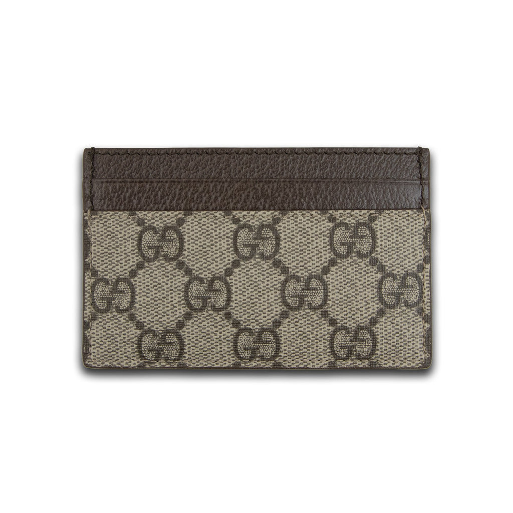 Gucci Bi-color Gg Card Case Beige