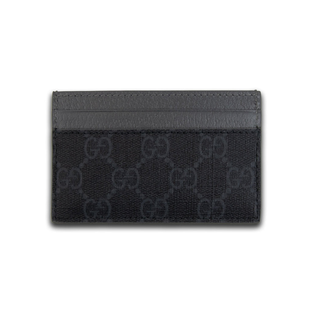Gucci Bi-color Gg Card Case Black