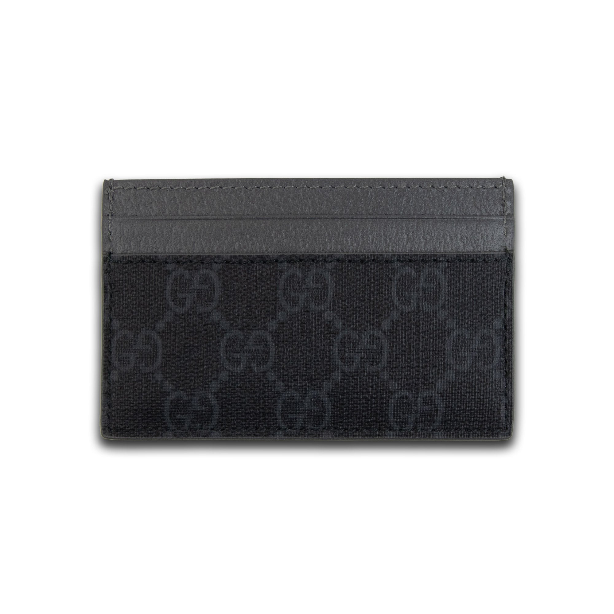 Gucci Bi-color Gg Card Case Black