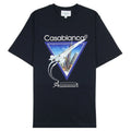 Casablanca Aiiiiir Printed T Shirt Navy