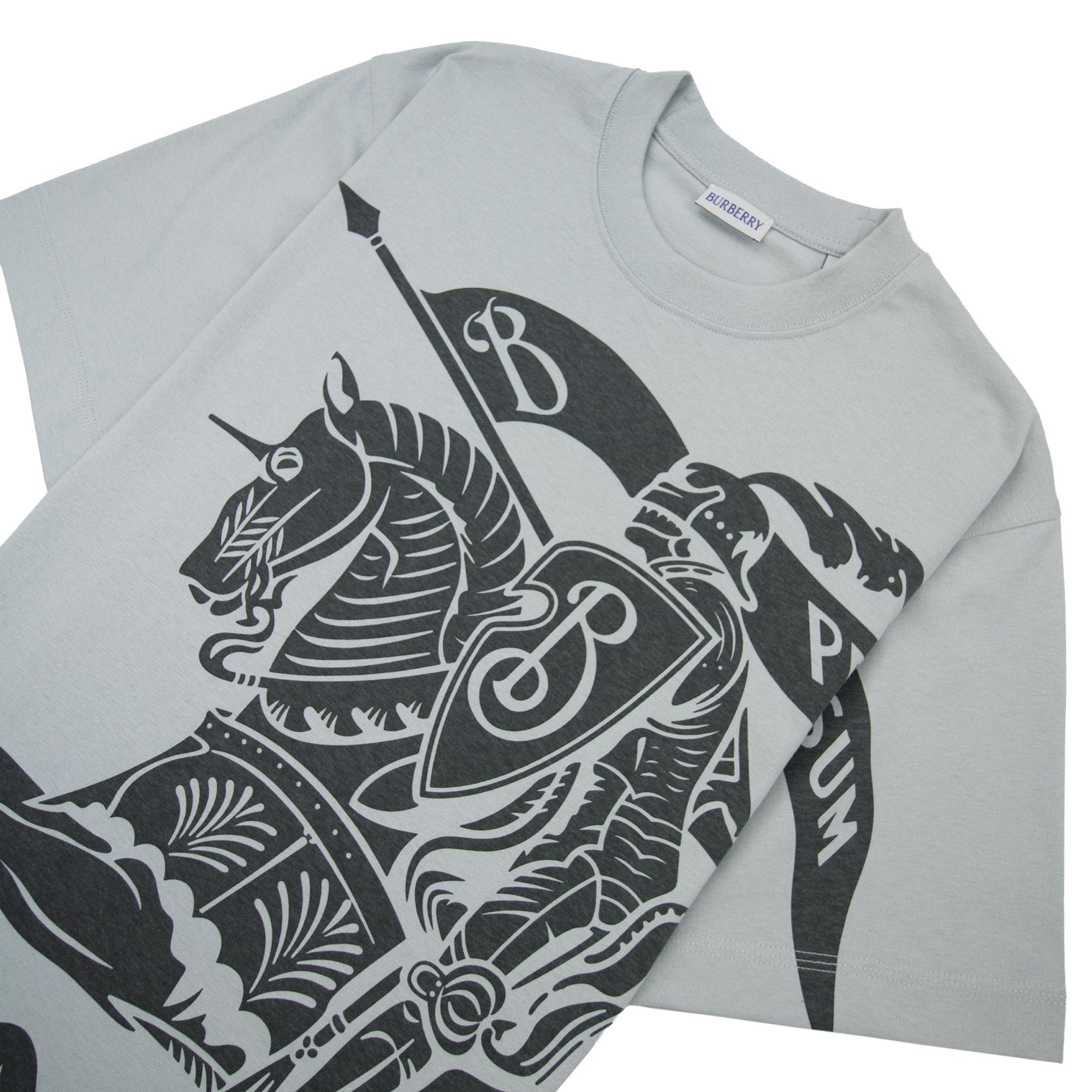 Burberry Ekd Cotton T-shirt Winter Blue