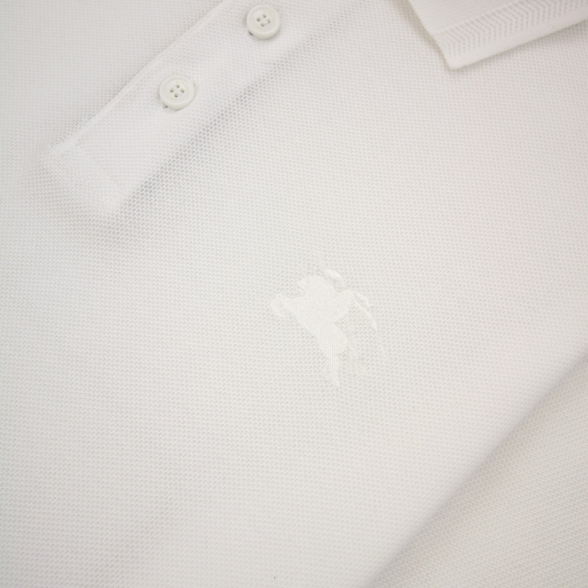 Burberry EKD Cotton Polo Shirt White