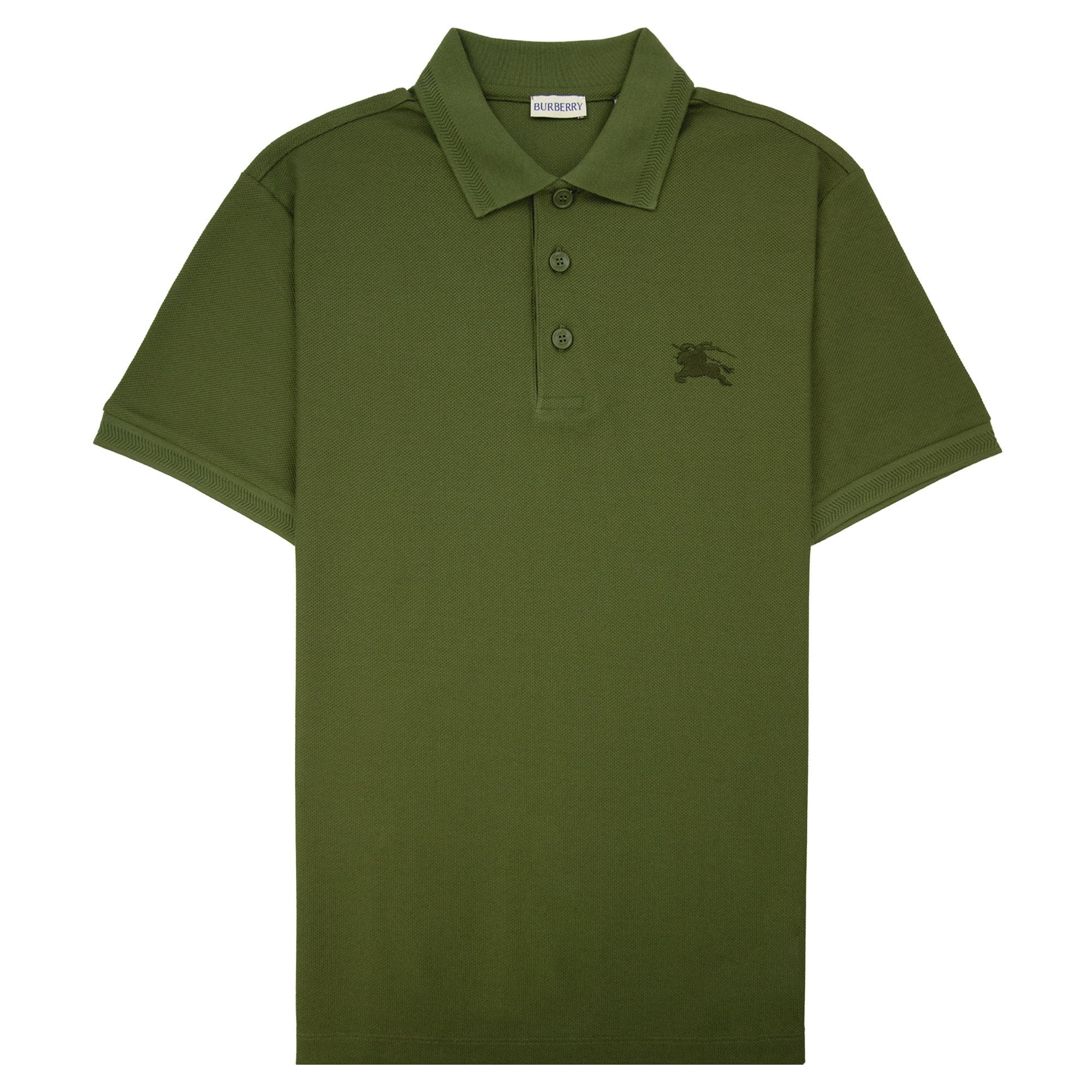 Burberry EKD Cotton Polo Shirt Olive