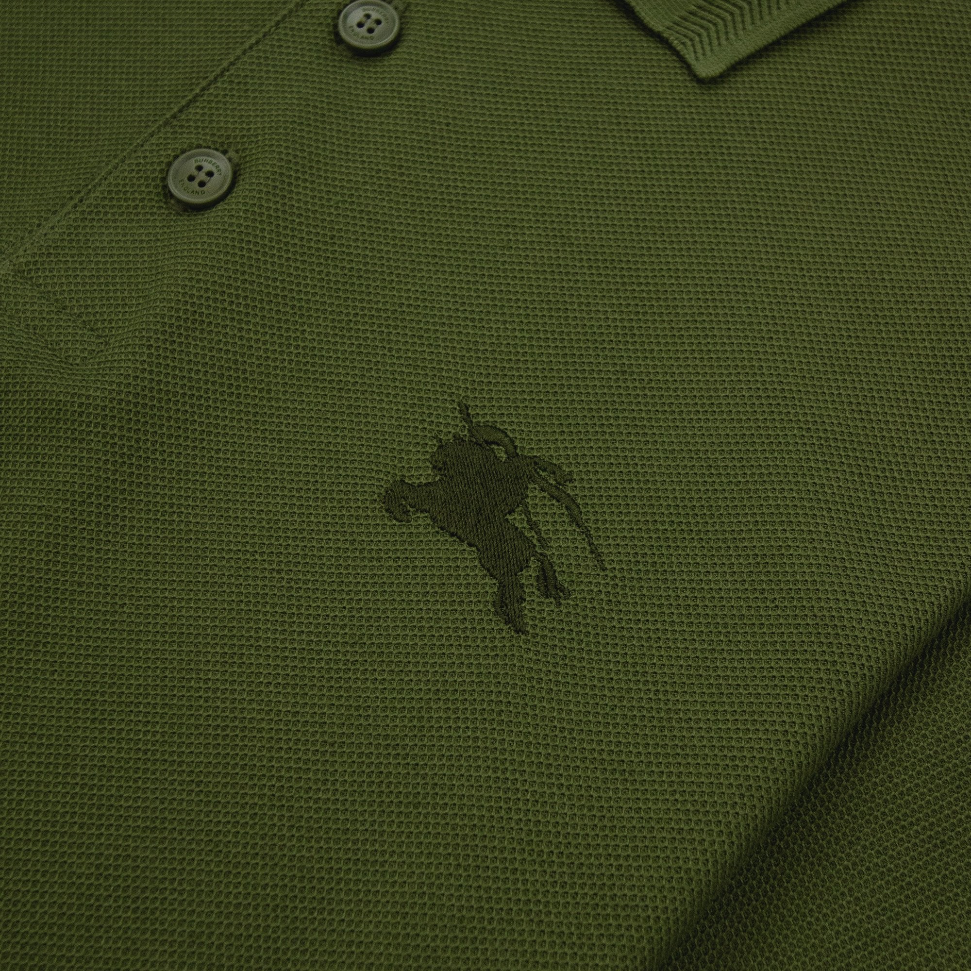 Burberry EKD Cotton Polo Shirt Olive