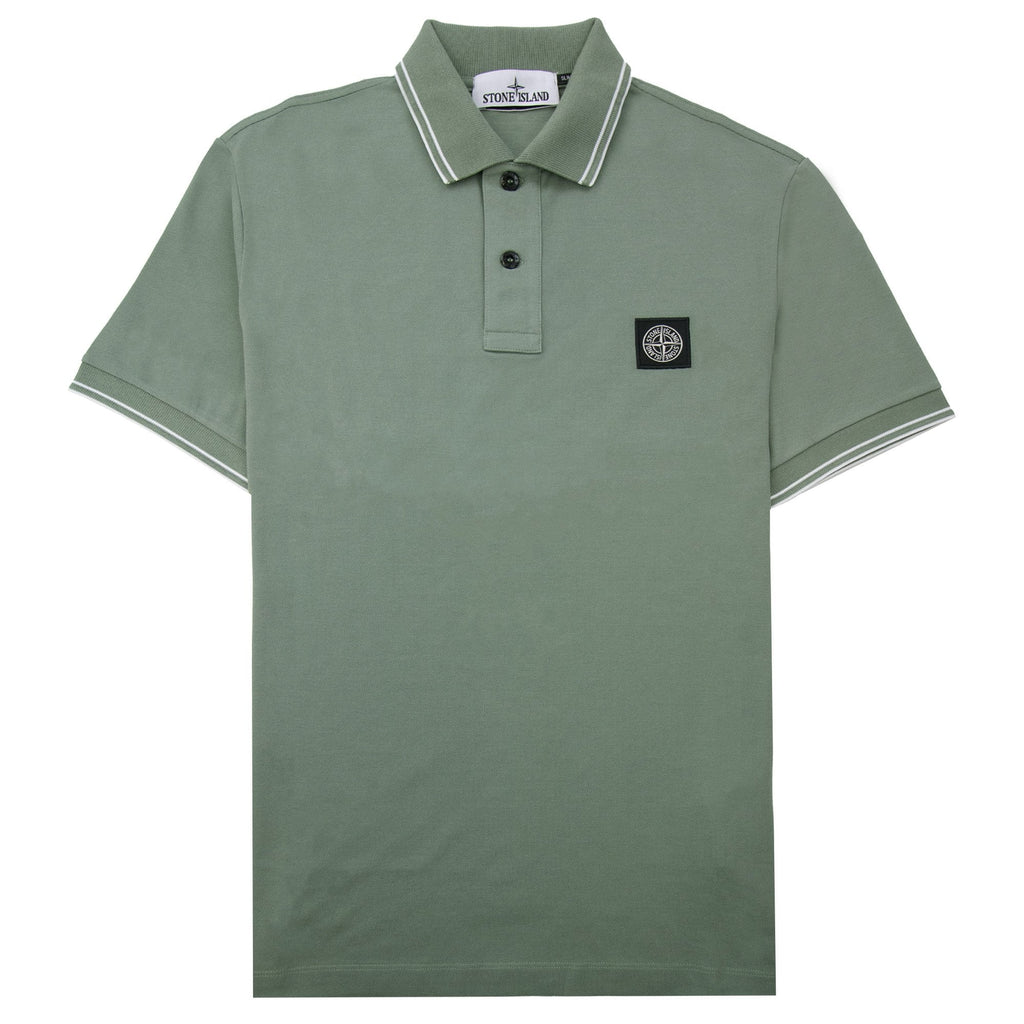 Stone Island 22s18 Slim Fit Polo Shirt Khaki V0055