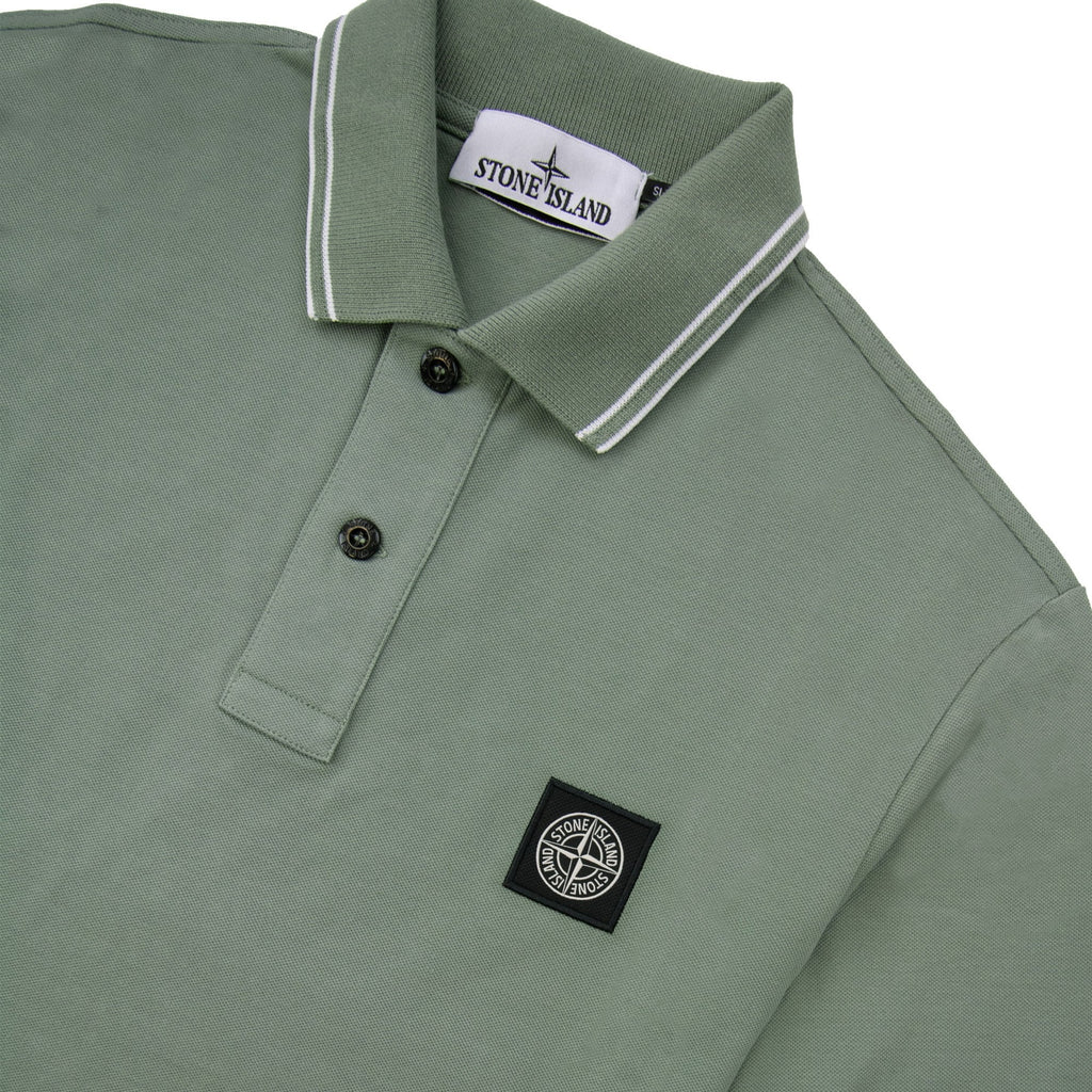 Stone Island 22s18 Slim Fit Polo Shirt Khaki V0055