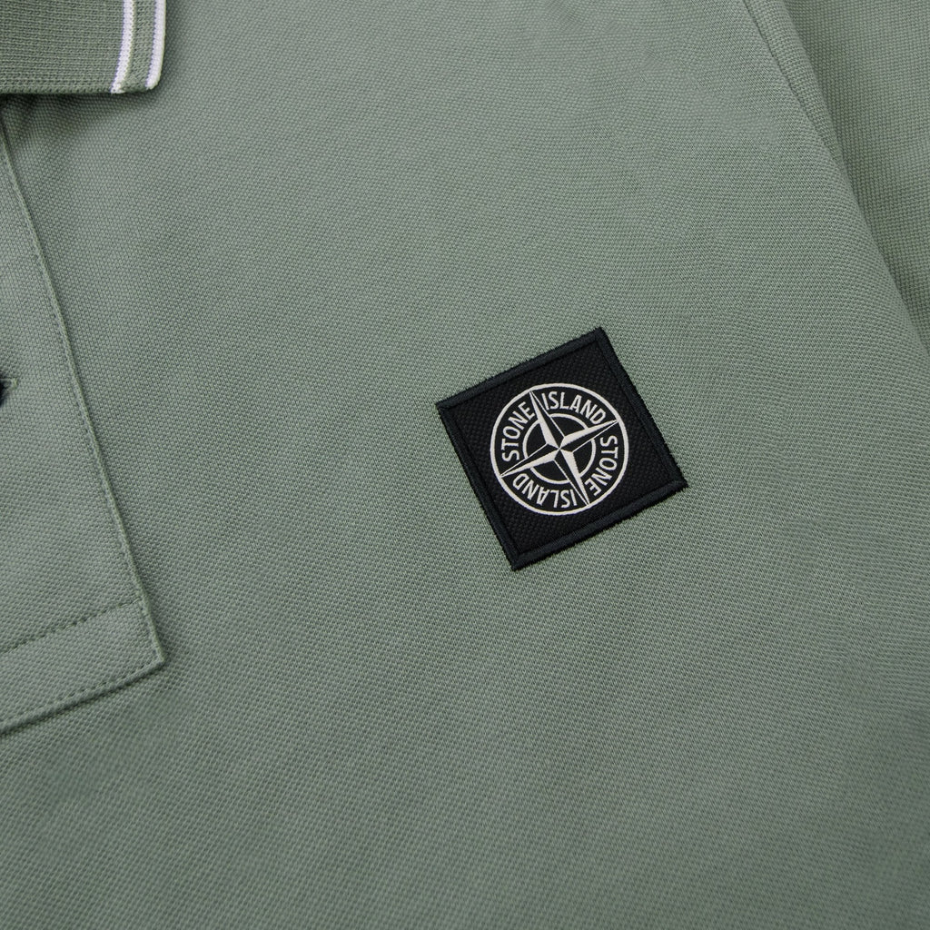Stone Island 22s18 Slim Fit Polo Shirt Khaki V0055