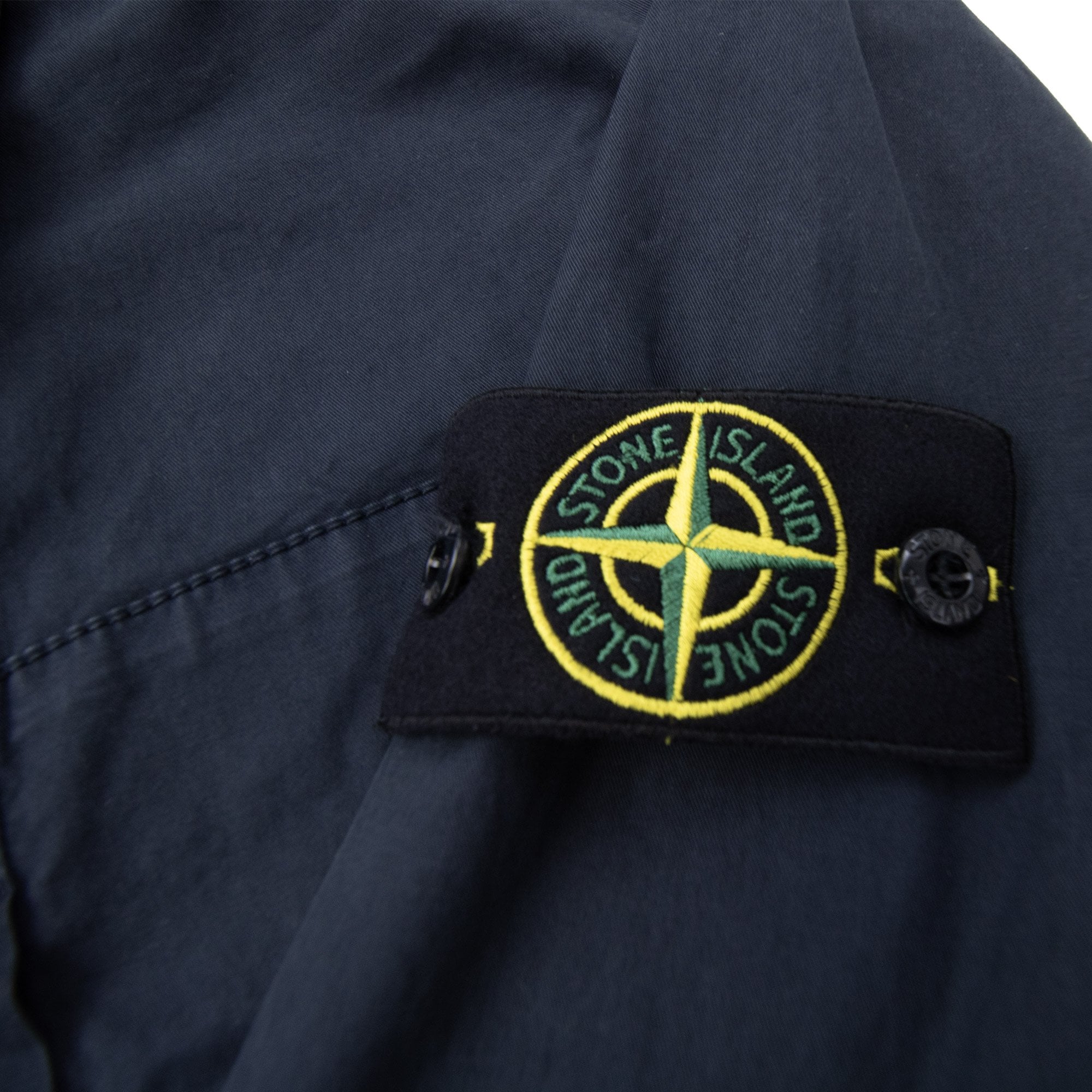 Stone Island 1200033 Supima Cotton Twill Stretch Tc Overshirt Navy V0020