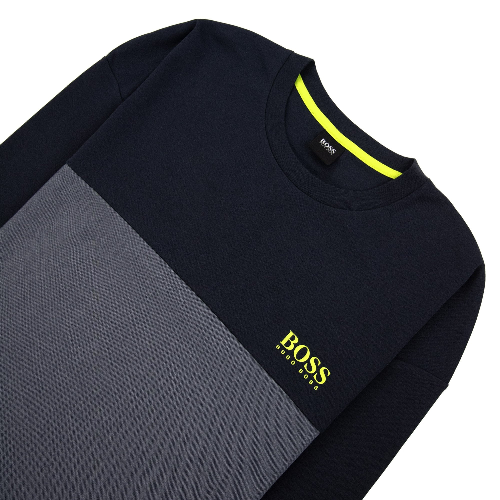 Hugo Boss Logo Print Tracksuit Sweatshirt Navy 400 DS3