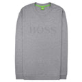 Hugo Boss Salbo Mesh Logo Crewneck Sweatshirt Grey 059