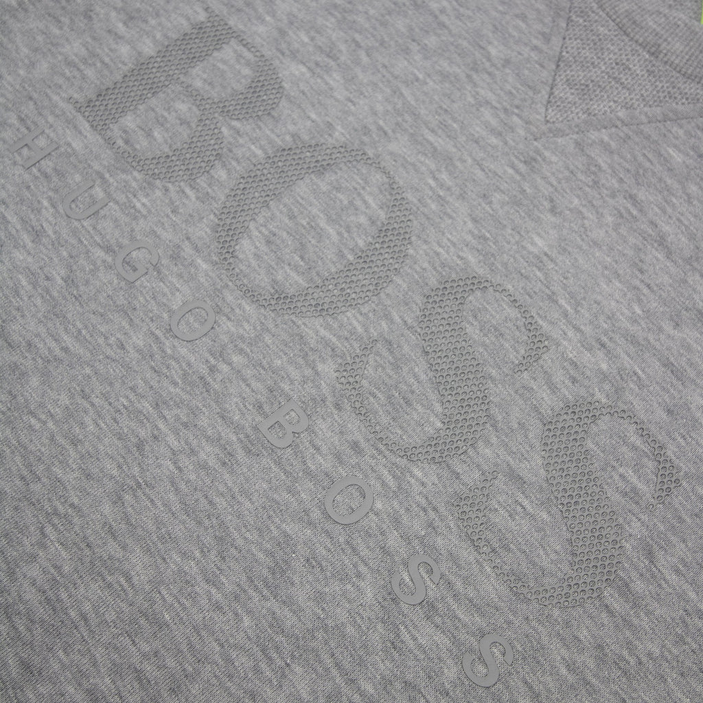 Hugo Boss Salbo Mesh Logo Crewneck Sweatshirt Grey 059