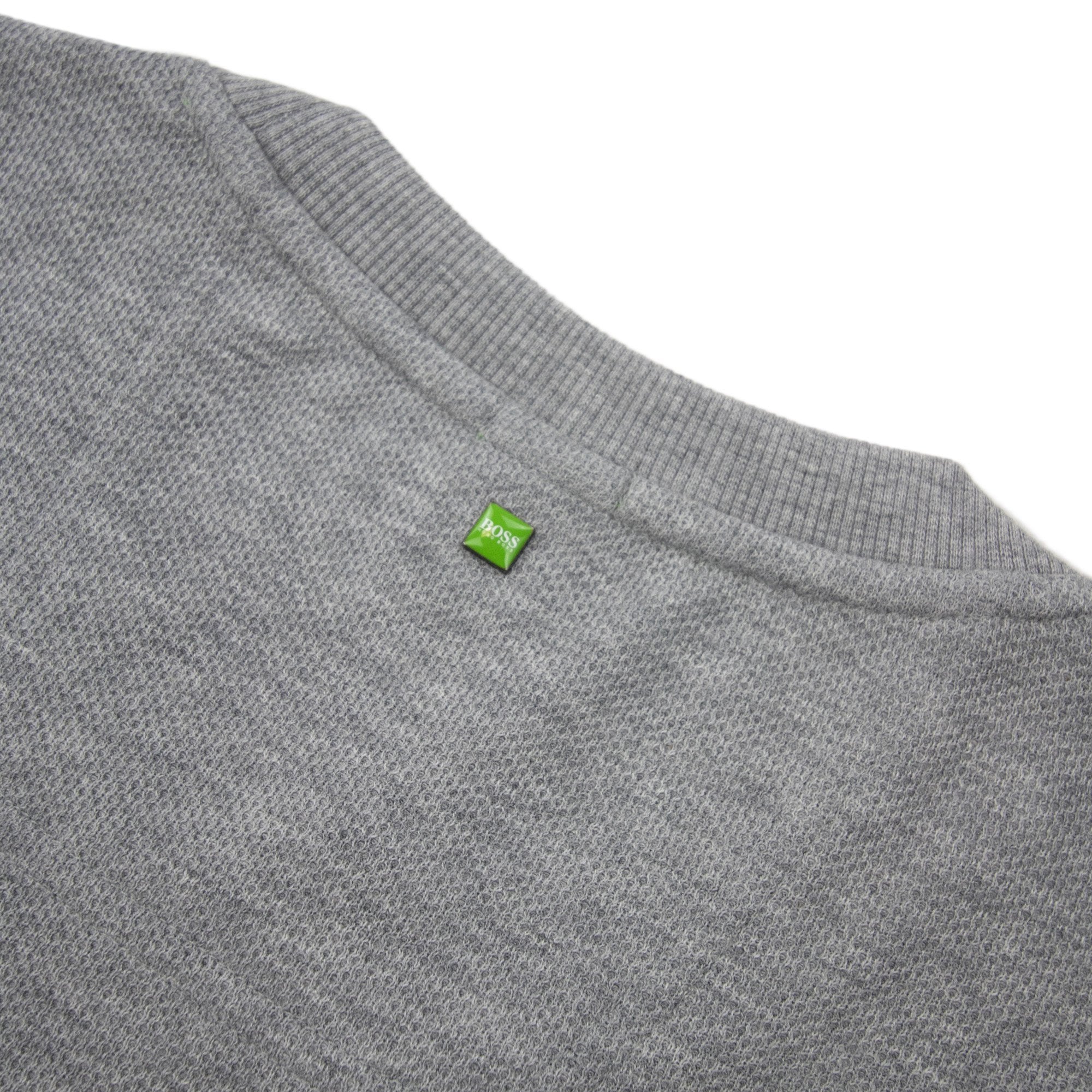 Hugo Boss Salbo Mesh Logo Crewneck Sweatshirt Grey 059