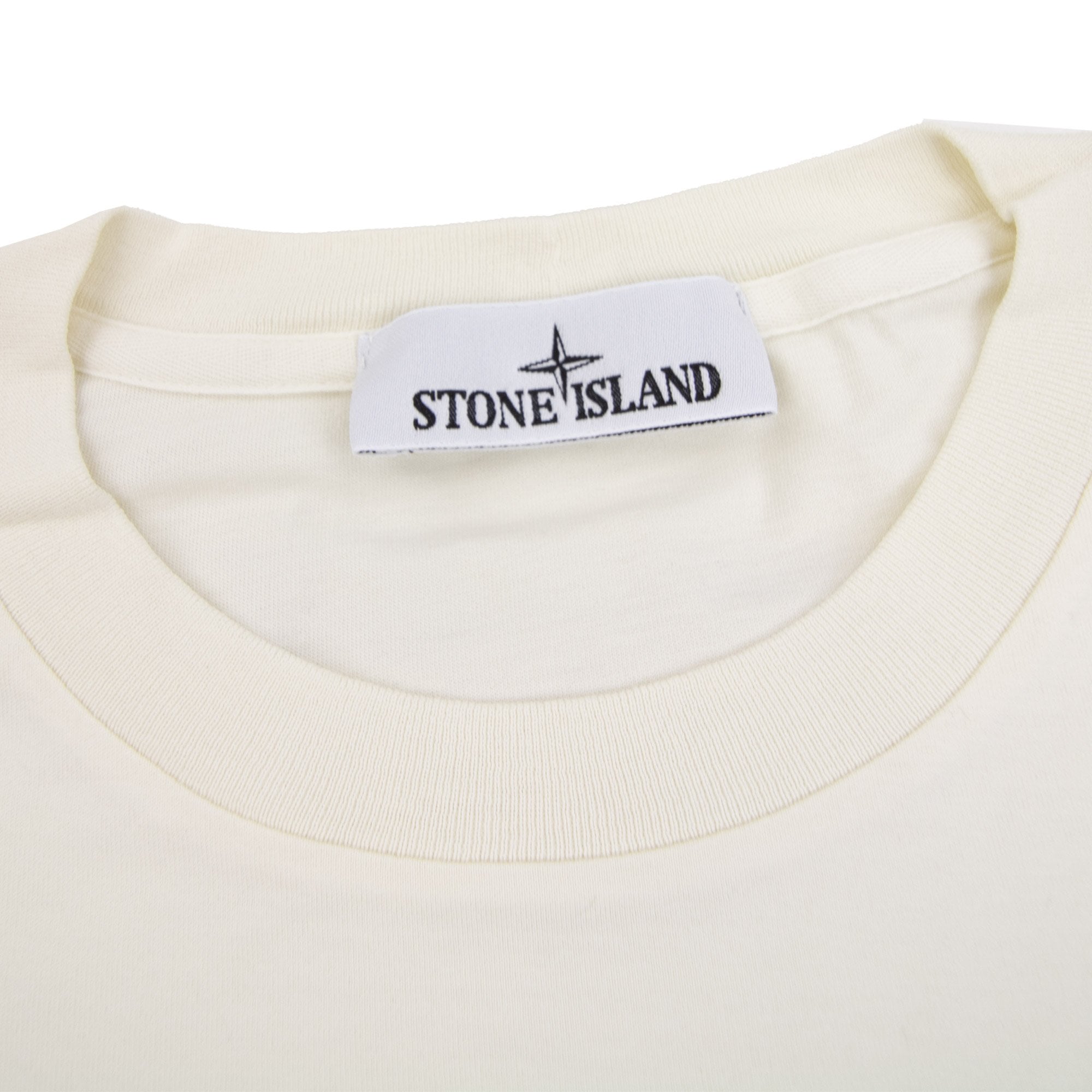 Stone Island Small Logo Patch Ivory V0093
