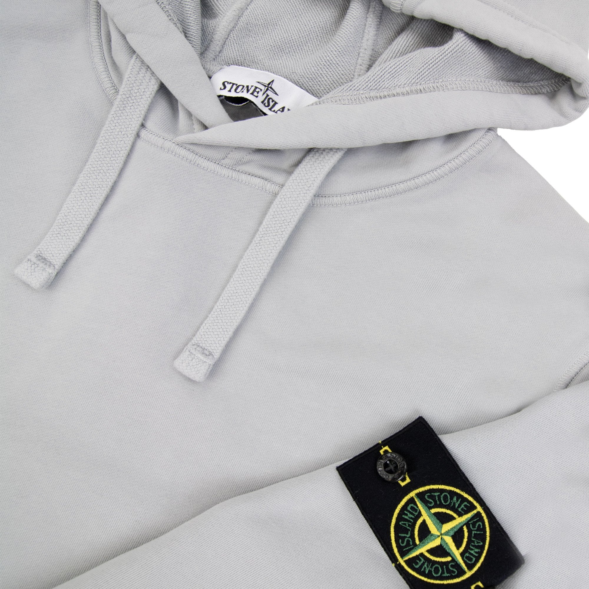Stone Island 64151 Hooded Sweatshirt Pearl Grey V0061