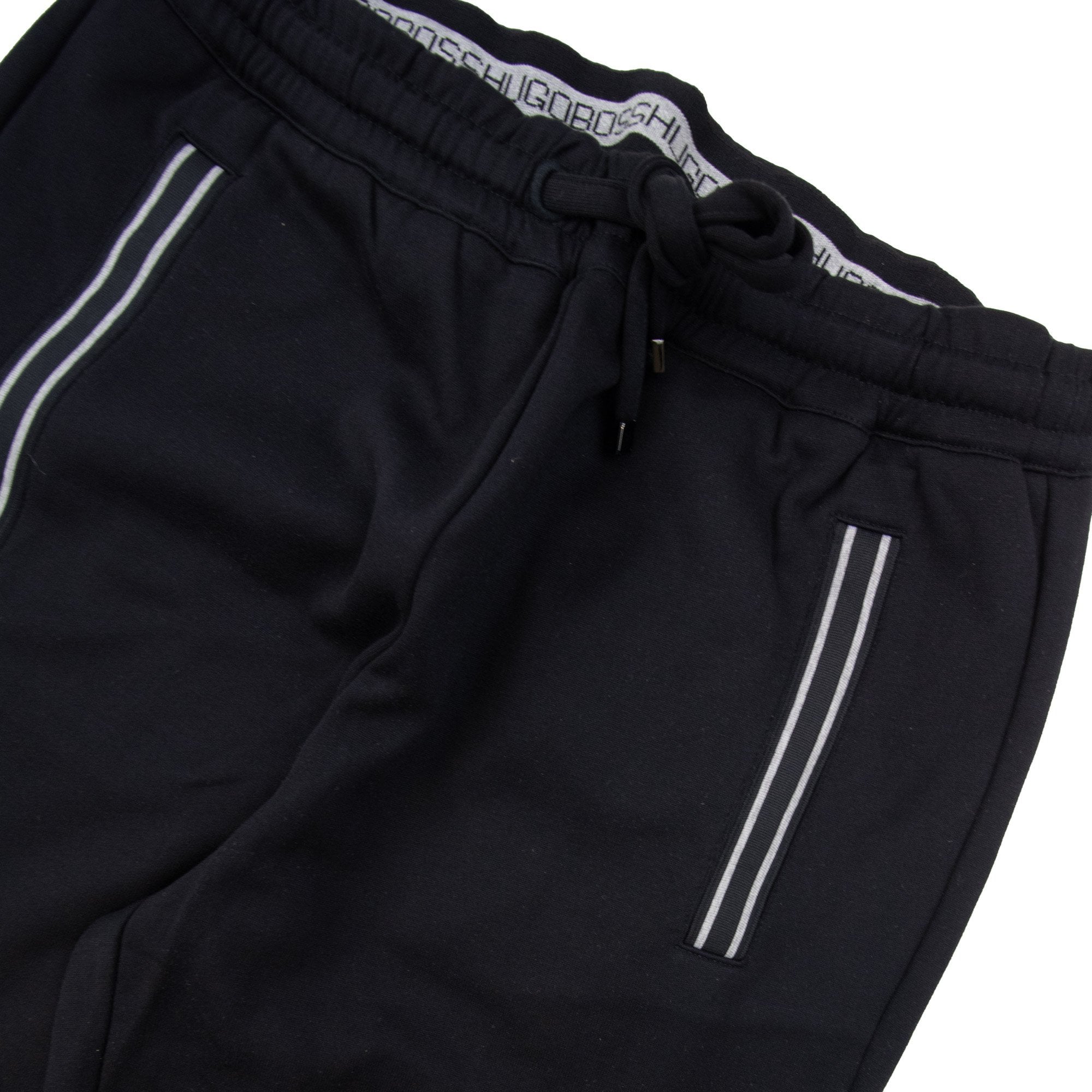 Hugo Boss Hadim Straight Hem Trackpants Black