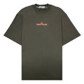 Stone Island 2100016 Short-sleeve T-shirt With Finger Print Khaki V0054