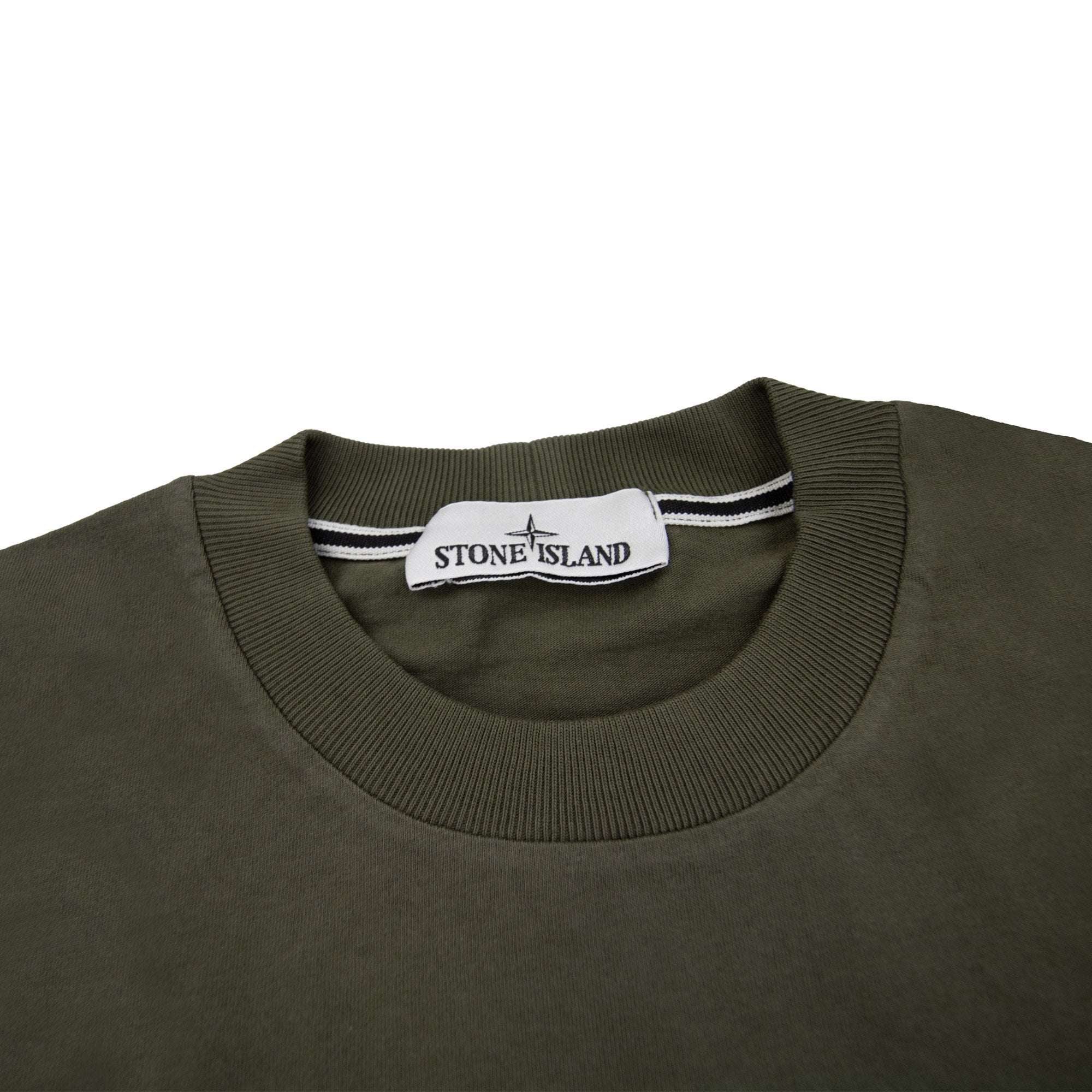 Stone Island 2100016 Short-sleeve T-shirt With Finger Print Khaki V0054