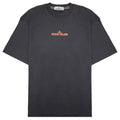 Stone Island 2100016 Short-sleeve T-shirt With Finger Print Charcoal V0065