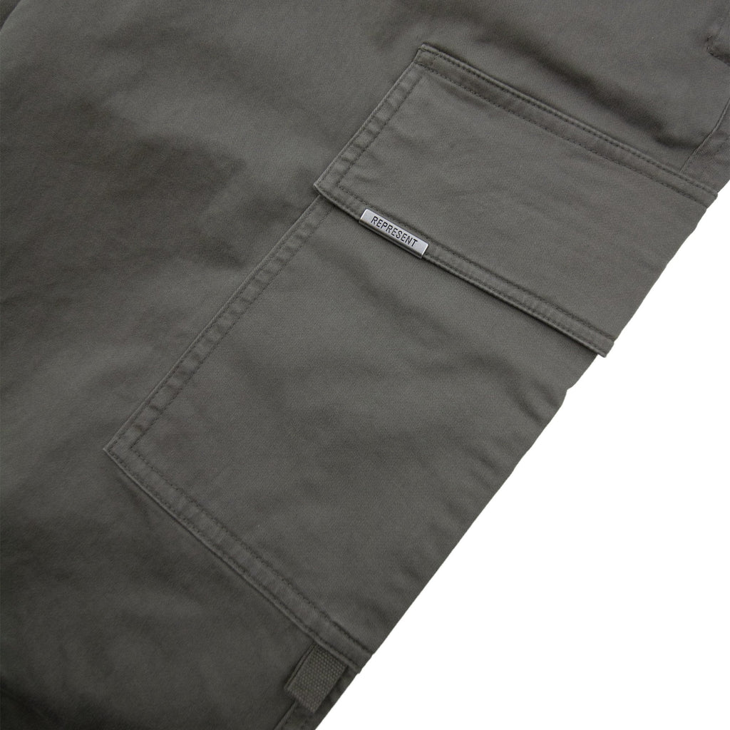 Represent Cuffed Cargo Pants Olive
