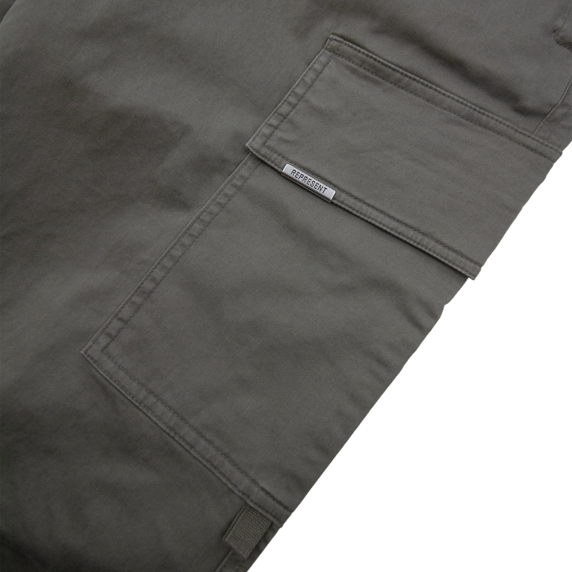 Represent Cuffed Cargo Pants Olive