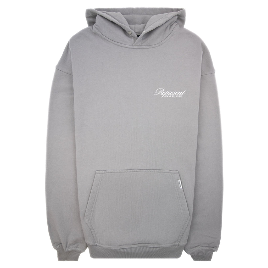 Represent Owners Club Script Hoodie Slate
